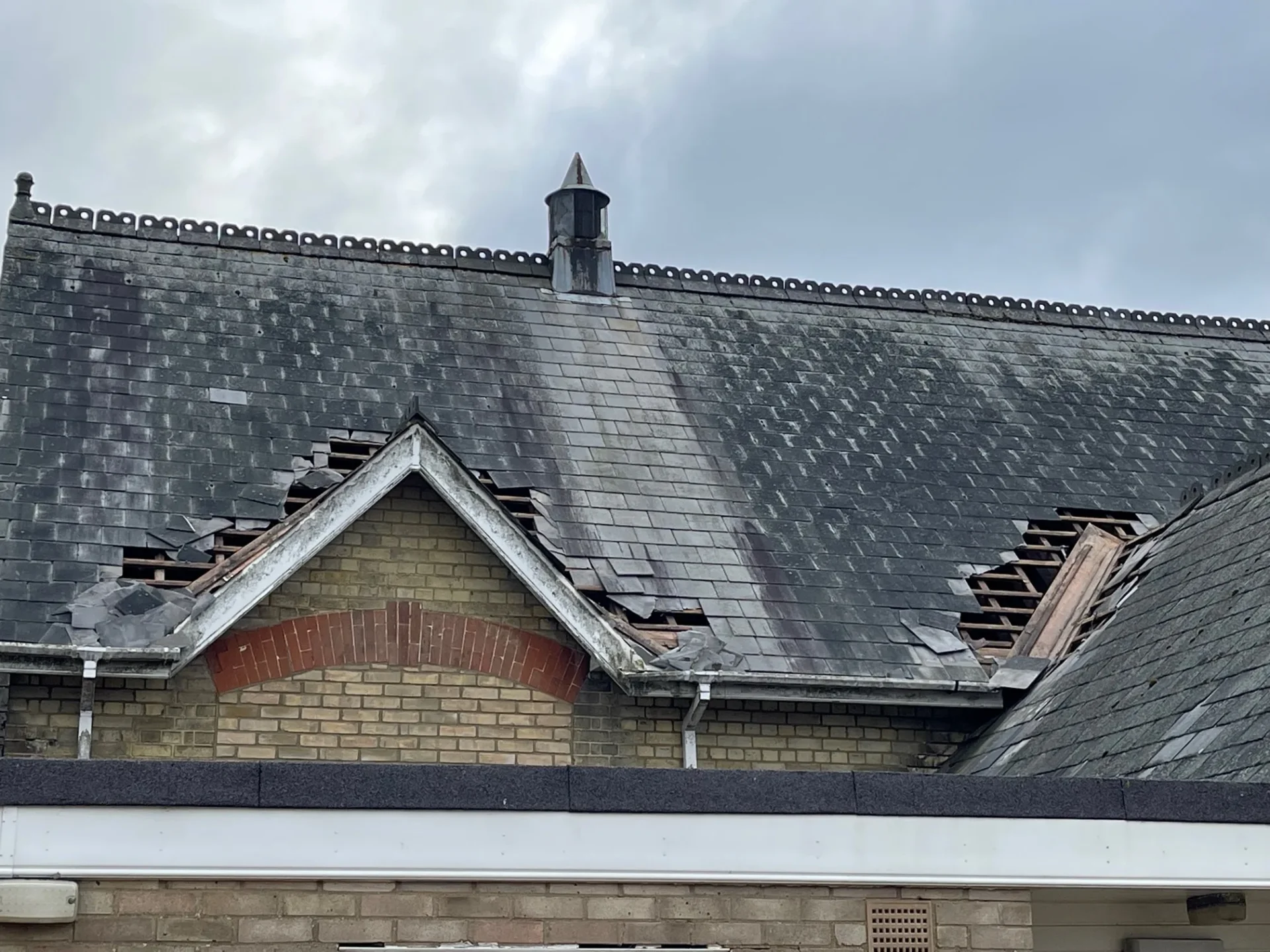 News for Peterborough - Police released a photo of the damage and reported “lead was stolen from the Murrow Village Hall roof which caused extensive damage”.