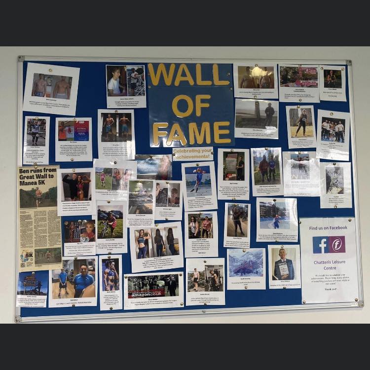 Chatteris leisure centre 'wall of fame'
