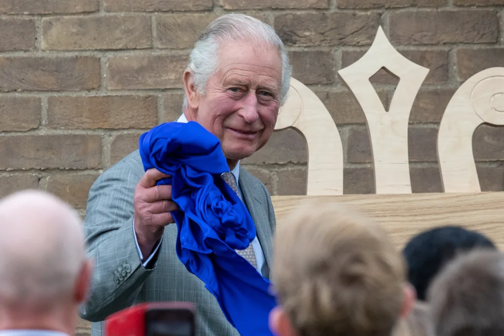King Charles III at his first official engagement since the Coronation as he opened a new national Centre for Propulsion and Power at the Whittle Laboratory at the University of Cambridge on Tuesday. PHOTO: Bav Media