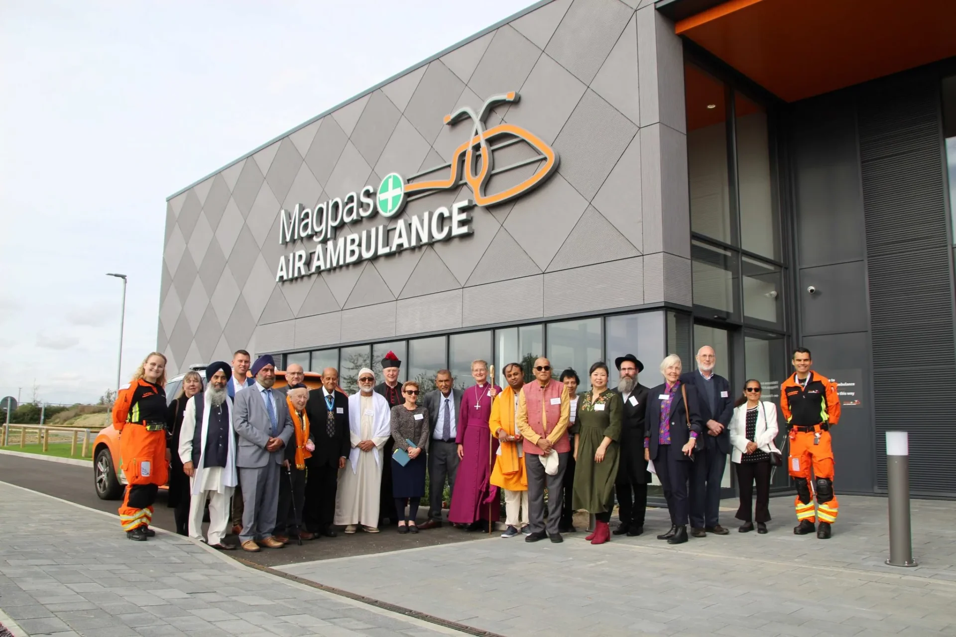News for Peterborough - Community faith leaders took it in turn to bless the new Magpas HQ in different ways, all thanking the people and the work undertaken within the building for its important impact on the community.