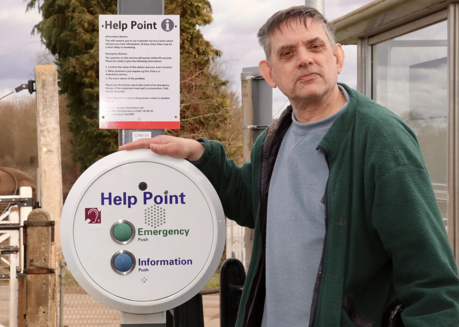 News for Peterborough - • Steve O’Dell at Dullingham station which offers only a 'help point'