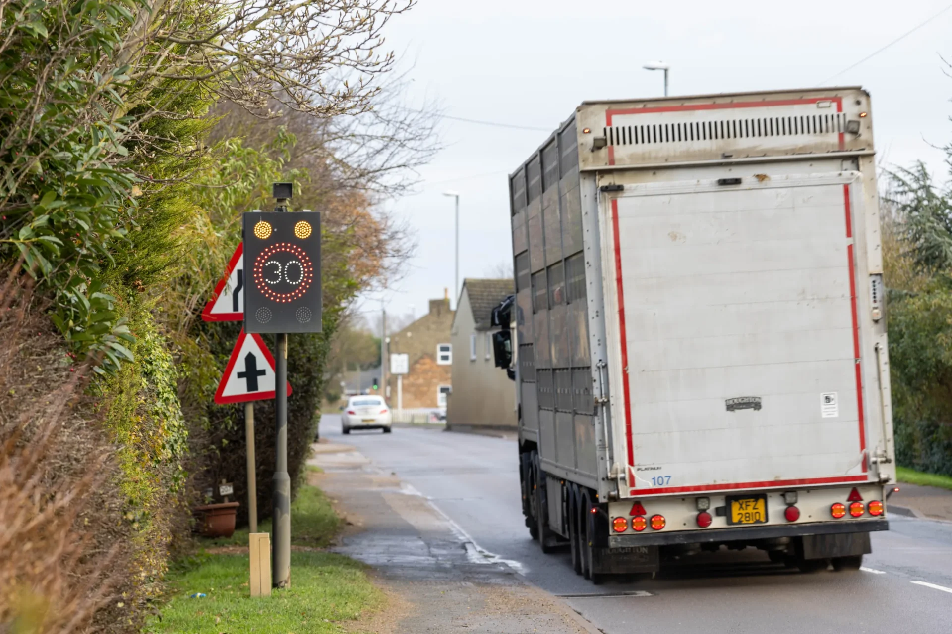 News for Peterborough - 30mph speed checks in the village of Coates near Whittlesey which councillors say are often ignored. Speeds of up to 90mph have been recorded. Equipment clocked one driver doing 97mph. PHOTO: Terry Harris