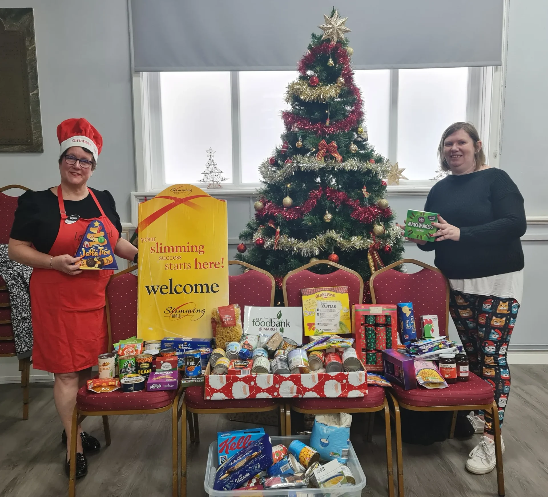 News for Peterborough - Members of Slimming World at Wimblington made a sizeable donation today to support their local foodbank.