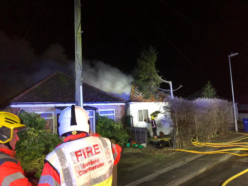 Crews tackle Hundred Road fire