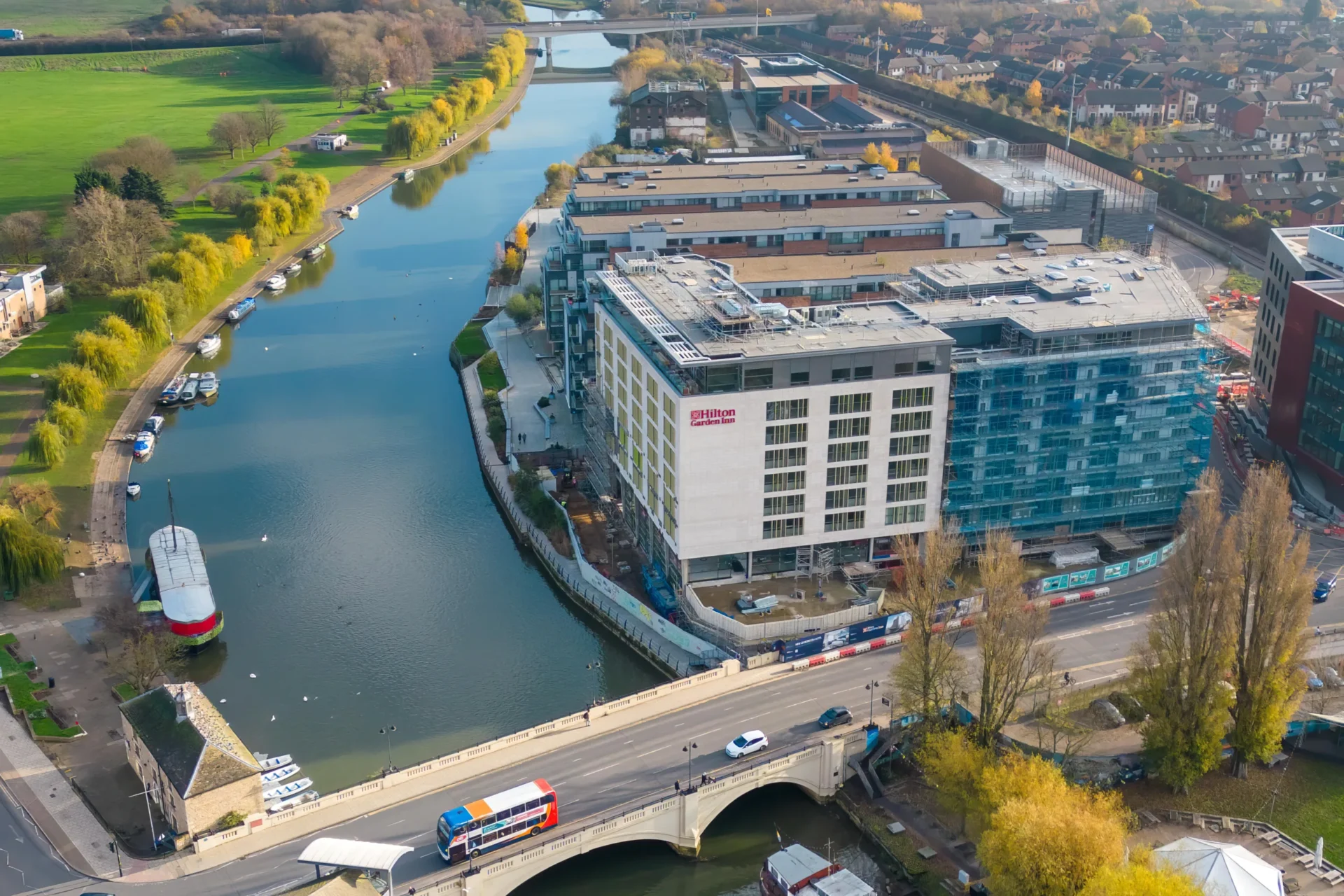 The Combined Authority approved £3,427,800 in June 2022 to support the construction of a new pedestrian and cycle bridge connecting Fletton Quays and the Embankment area of Peterborough.