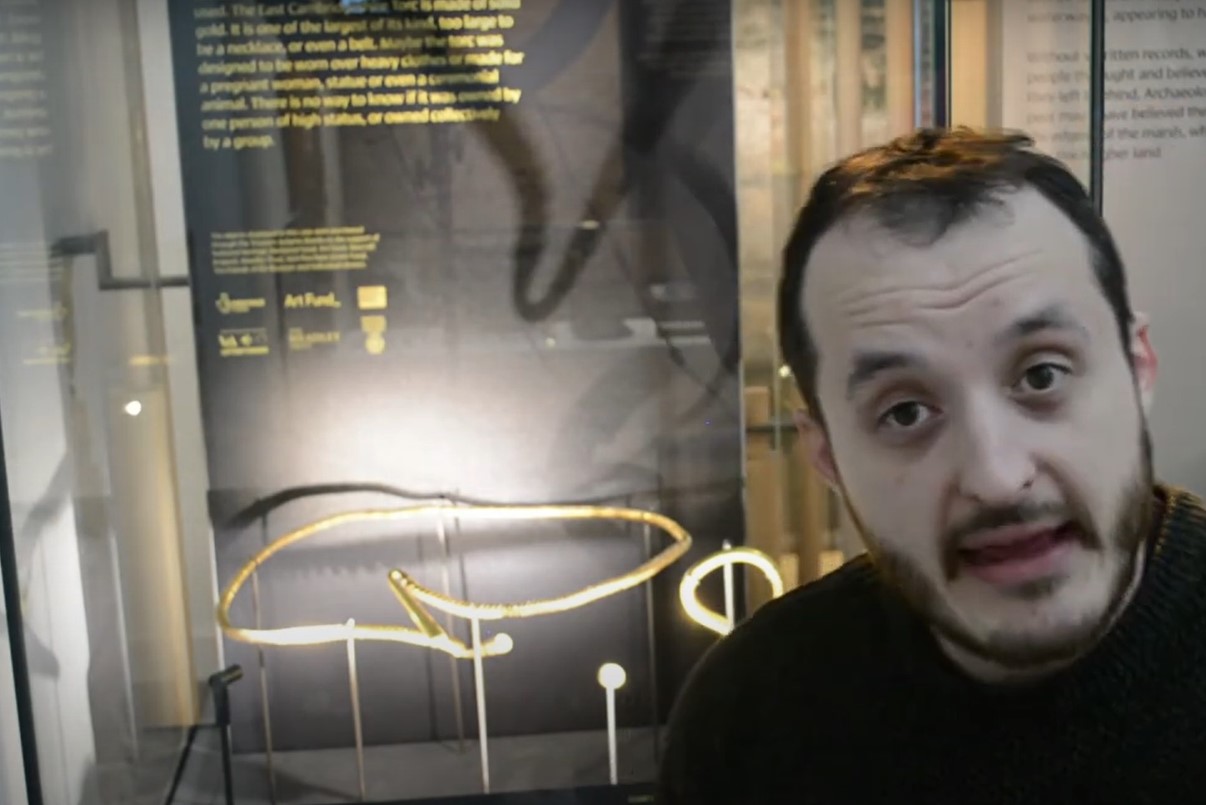 News for Peterborough - Phil from Ely Museum explains the gold torc in a ‘history for home’ video made for YouTube 3 years ago