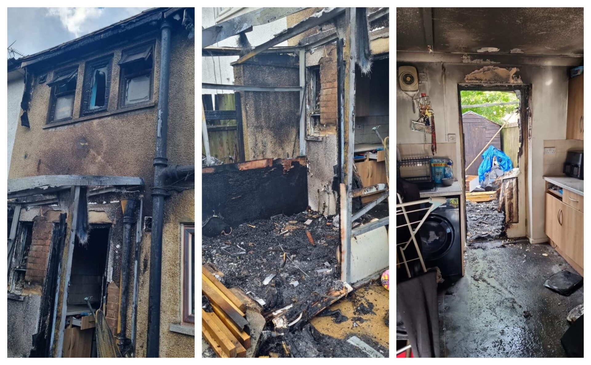 Two separate fund-raising campaigns have been launched to help a family following a fire at their Bramley Road, Wisbech, home.