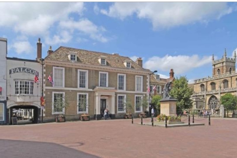 News for Peterborough - In 1842, Wykeham House, Huntingdon, became the London & County Joint Stock Bank and later in the 19th Century, it became the Huntingdonshire County Club. During the 20th century it held county council offices and the registry office.