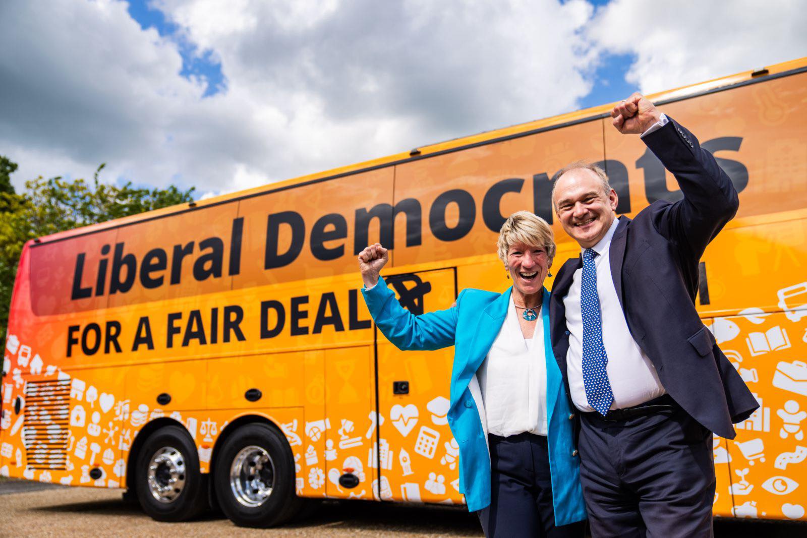 News for Peterborough - Pippa Heylings with Lib Dem party leader Sir Ed Davey ahead of the election campaign in May