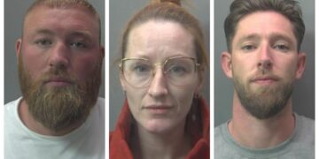 From left: Alfie Smith, of Black Prince Avenue, Market Deeping; Jamie-Lee Fox of Eye and (right) Matthew Fox, of Stumpacre, Bretton