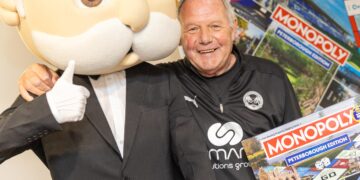 Launch of Peterborough Monopoly board game with Barry Fry, Posh director of football. The launch was at Posh stadium in London Road. PHOTO: Terry Harris