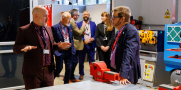 North Cambridgeshire Training Centre, Chatteris. Mayor Dr Nik Johnson touring the facility which was funded by Cambridgeshire and Peterborough Combined Authority