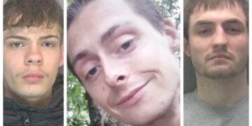 Tyler Marshall (left) and Cameron Stokes (right) used a knife to stab Joshua Barr (centre), in Carlton Way, Cambridge, just after 5am on 10 March. Joshua died from his injuries