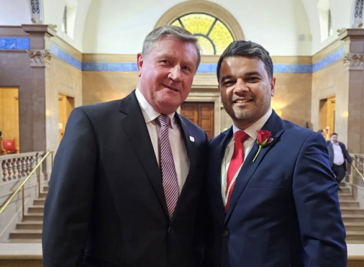 News for Peterborough - At the annual council meeting on May 20, Cllr Dennis Jones of the Labour and Cooperative Party (above left) was voted in as leader of the Council. Cllr Jones also announced his new cabinet members, which included Cllr Amjad Iqbal (above right) as deputy leader. IMAGE: Peterborough City Council website