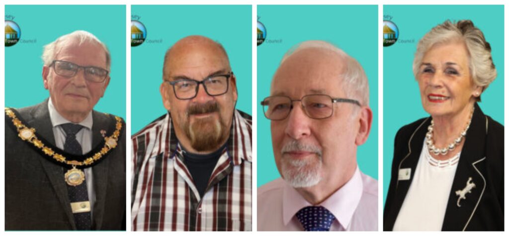 From left: Councillors Alex Miscandlon, Roy Gerstner, Barry Wainwright and Dee Laws