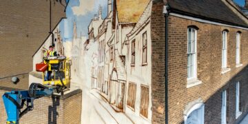 Wilfrid René Wood’s artistic legacy: a stunning mural by local street artists Nathan Murdock and Tony Nero.