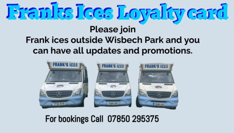 News for Peterborough - Franks Ices boss Frank Cannata pledged that his Wisbech customers would be ‘rewarded’ by taking advantage of a newly introduced loyalty card that offers discounts and other perks.